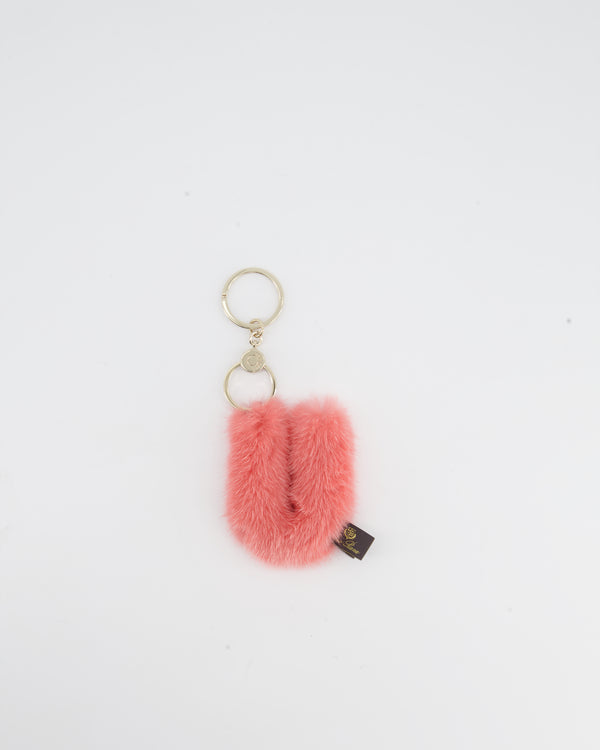 Loro Piana Letter U Pink Key Ring Accessory