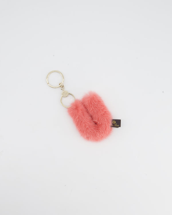 Loro Piana Letter U Pink Key Ring Accessory