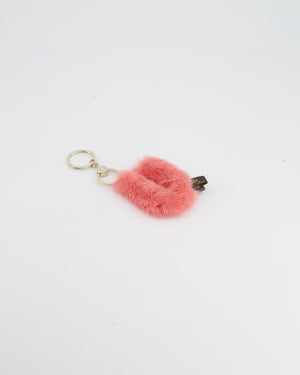 Loro Piana Letter U Pink Key Ring Accessory