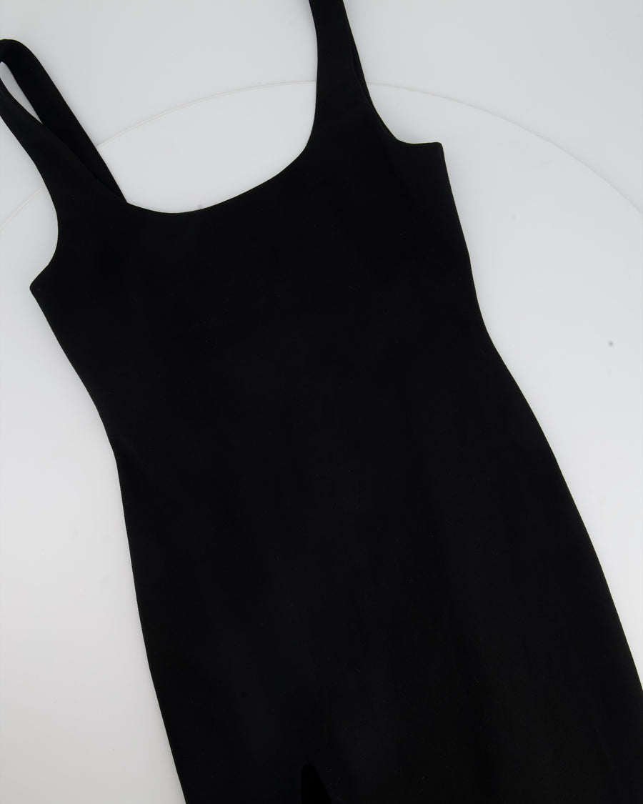 NBD Black Slip Dress with Split Detailing FR 36 (UK 8)