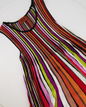 Missoni Black with Multicolour Stripes Crochet Top Size IT 38 (UK 6)