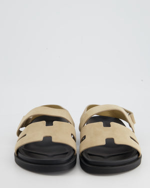 Hermès Beige Suede Takara Sandals Size EU 42