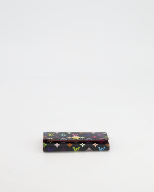 Louis Vuitton x Takashi Murakami Black with Multicolour Monogram Canvas Key Holder