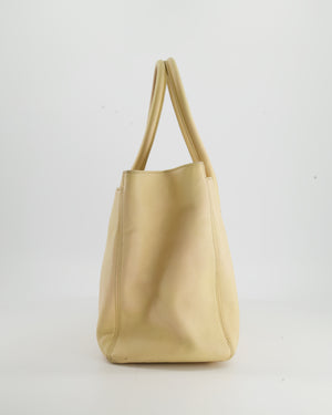 Chanel Vintage Beige Executive Tote Bag in Leather with 24K Gold Hardware