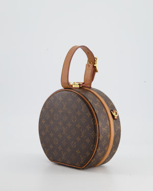 Louis Vuitton Monogram Canvas Petite Boite Chapeau Cross-Body Bag with Gold Hardware