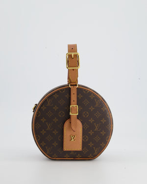 Louis Vuitton Monogram Canvas Petite Boite Chapeau Cross-Body Bag with Gold Hardware