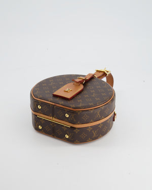 Louis Vuitton Monogram Canvas Petite Boite Chapeau Cross-Body Bag with Gold Hardware