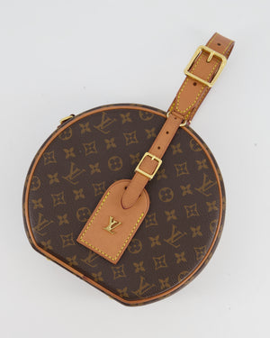 Louis Vuitton Monogram Canvas Petite Boite Chapeau Cross-Body Bag with Gold Hardware