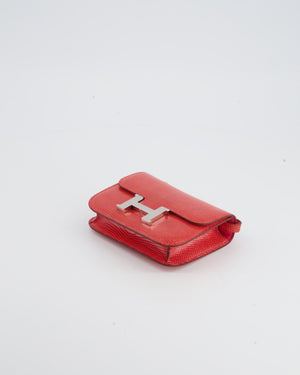 *RARE* Hermès Micro Constance Bag 13cm in Rouge Lizard with Palladium Hardware