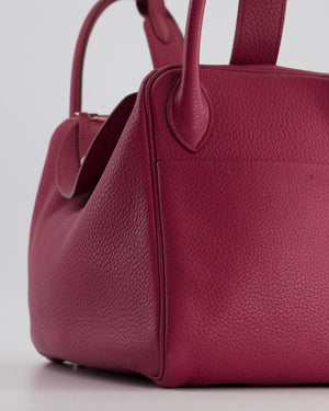 Hermès Lindy Bag 30cm in Rouge Galance in Togo Leather with Palladium Hardware