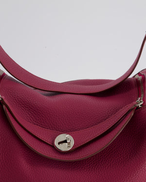 Hermès Lindy Bag 30cm in Rouge Galance in Togo Leather with Palladium Hardware