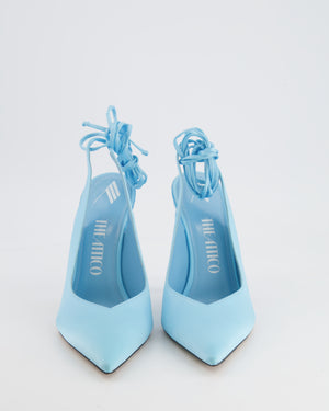 The Attico Light Blue Crystal Embellished Venus Pumps Size EU 40.5 RRP £750