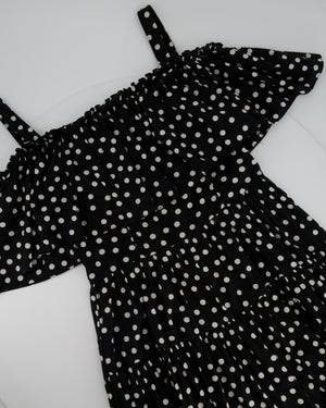 Dolce 
Gabbana Black and White Polka Dot Maxi Dress Size IT 40 (UK 8)