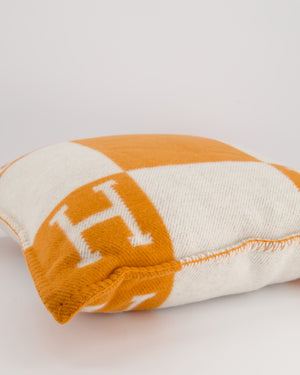 Hermès Avalon III Small Pillow in Écru 
Potiron RRP £630