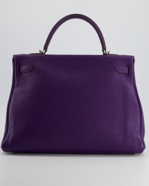 Hermès Kelly 35cm Bag Retourne in Iris Togo Leather with Palladium Hardware