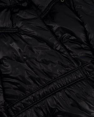 Chanel Black Down Coat with Velcro Closure Detail FR 36 (UK 8)