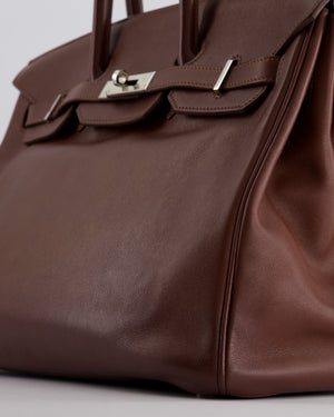 Hermès Birkin Bag 35cm in Havane Swift Leather with Palladium Hardware