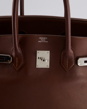 Hermès Birkin Bag 35cm in Havane Swift Leather with Palladium Hardware