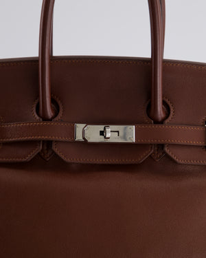 Hermès Birkin Bag 35cm in Havane Swift Leather with Palladium Hardware