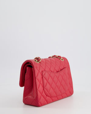 Chanel Pink Small Classic Double Flap Bag in Caviar Leather with Gold Hardware RRP £8,530