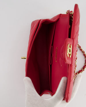 Chanel Pink Small Classic Double Flap Bag in Caviar Leather with Gold Hardware RRP £8,530