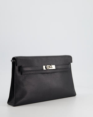 *NEW RELEASE* Hermès Kelly Elan Bag in Black Chévre Chamkila Leather with Palladium Hardware