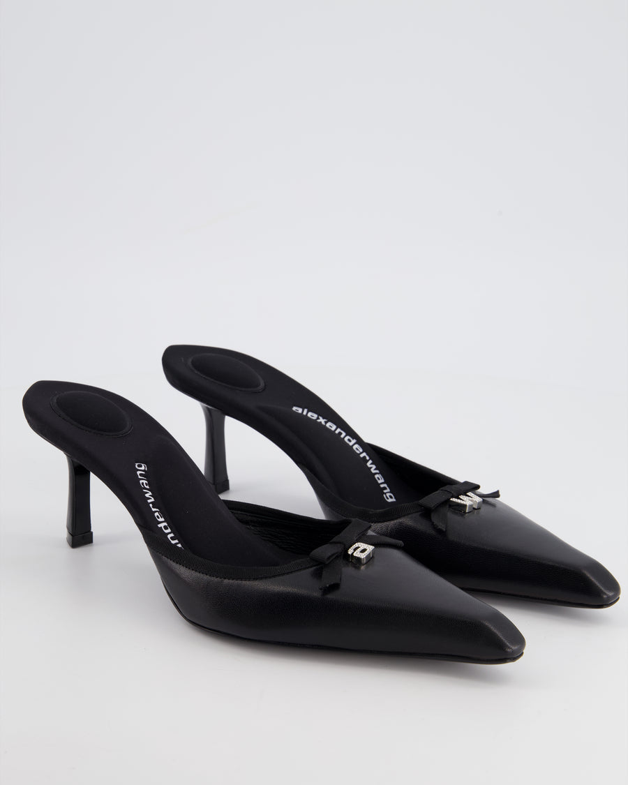 Alexander Wang Black Viola 65 Mules Size EU 37.5