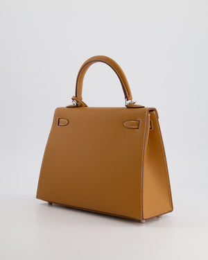 Hermès Kelly Bag 25cm Replica Jewelry
 in Gold Epsom Leather with Palladium Hardware