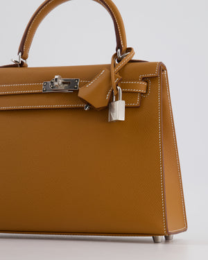 Hermès Kelly Bag 25cm Replica Jewelry
 in Gold Epsom Leather with Palladium Hardware