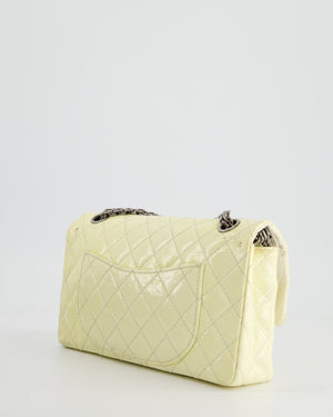 Chanel Lemon Patent Small Reissue Double Flap Bag with Ruthenium Hardware