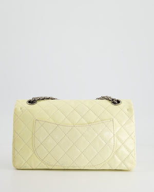 Chanel Lemon Patent Small Reissue Double Flap Bag with Ruthenium Hardware