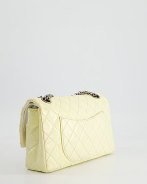 Chanel Lemon Patent Small Reissue Double Flap Bag with Ruthenium Hardware