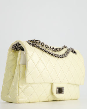 Chanel Lemon Patent Small Reissue Double Flap Bag with Ruthenium Hardware