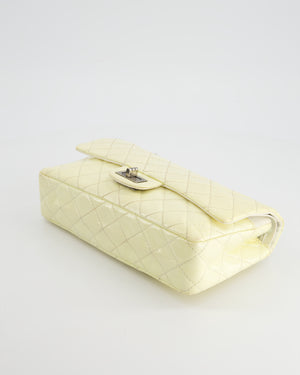 Chanel Lemon Patent Small Reissue Double Flap Bag with Ruthenium Hardware