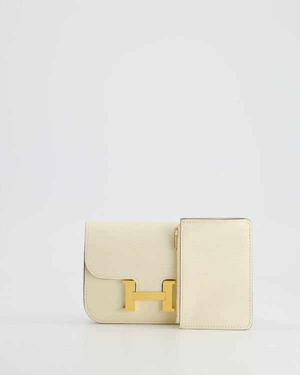 Hermès Constance Slim Belt Bag in Nata Epsom Leather with Gold Hardware