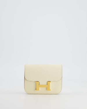 Hermès Constance Slim Belt Bag in Nata Epsom Leather with Gold Hardware