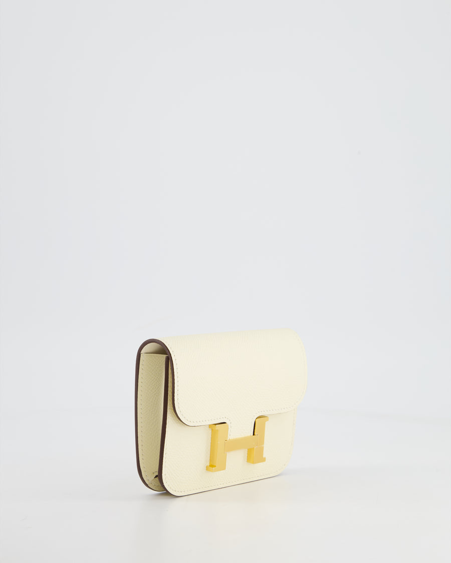 Hermès Constance Slim Belt Bag in Nata Epsom Leather with Gold Hardware