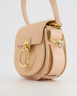 Chloé Small Beige Leather Tess Shoulder Bag with Gold Hardware RRP £1,790