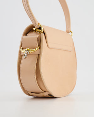 Chloé Small Beige Leather Tess Shoulder Bag with Gold Hardware RRP £1,790