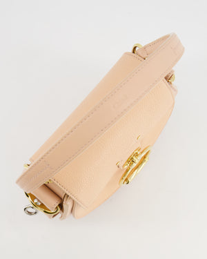 Chloé Small Beige Leather Tess Shoulder Bag with Gold Hardware RRP £1,790