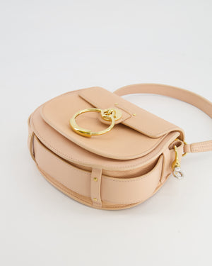 Chloé Small Beige Leather Tess Shoulder Bag with Gold Hardware RRP £1,790