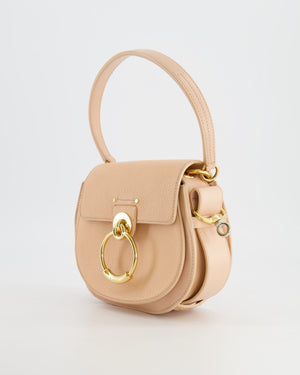 Chloé Small Beige Leather Tess Shoulder Bag with Gold Hardware RRP £1,790