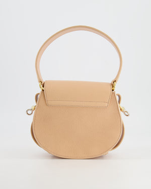 Chloé Small Beige Leather Tess Shoulder Bag with Gold Hardware RRP £1,790