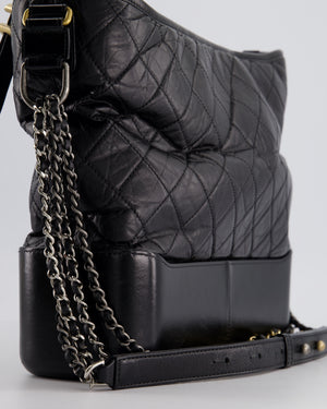 Chanel Black Large Gabrielle Bag in Lambskin Leather with Mixed Hardware