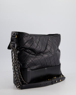 Chanel Black Large Gabrielle Bag in Lambskin Leather with Mixed Hardware