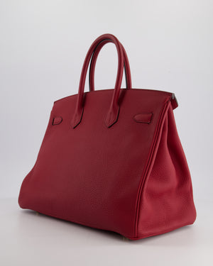 Hermès Birkin 35cm Bag in Rouge Grénate Togo Leather with Gold Hardware