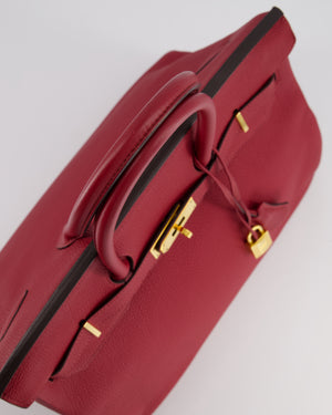 Hermès Birkin 35cm Bag in Rouge Grénate Togo Leather with Gold Hardware