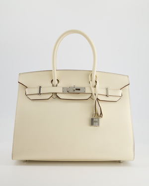 *RARE 
HOT* Hermès Birkin Bag 30cm Replica Jewelry
 in Nata Epsom Leather with Palladium Hardware