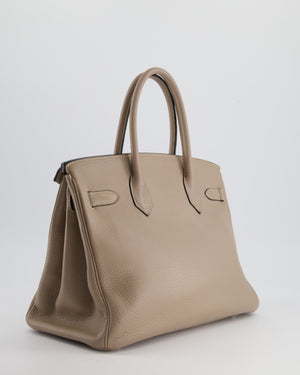 *FIRE PRICE* Hermès Birkin 30cm Retourne Bag in Gris Touturelle Clemence Leather with Palladium Hardware