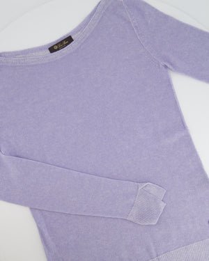 Loro Piana Lilac Cashmere Round Neck Jumper Size IT 38 (UK 6)